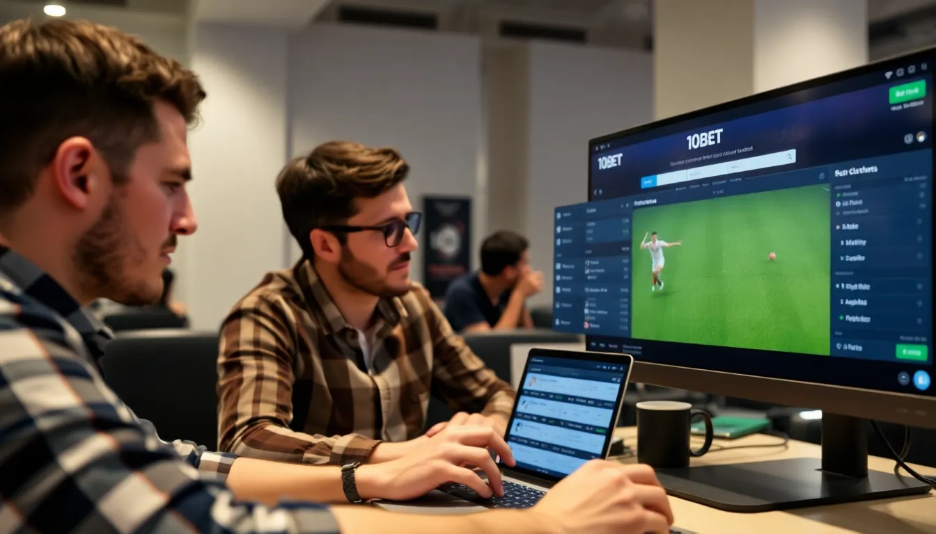 A promotional banner highlighting enticing bonuses and offers for new and returning users on the 10Bet platform