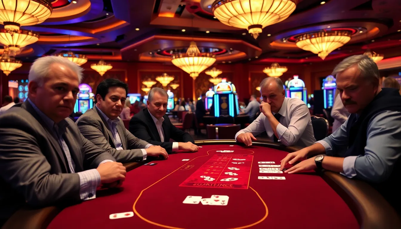 An intense moment at the baccarat table as the dealer reveals the Banker's hand, showcasing the excitement of highstakes gambling