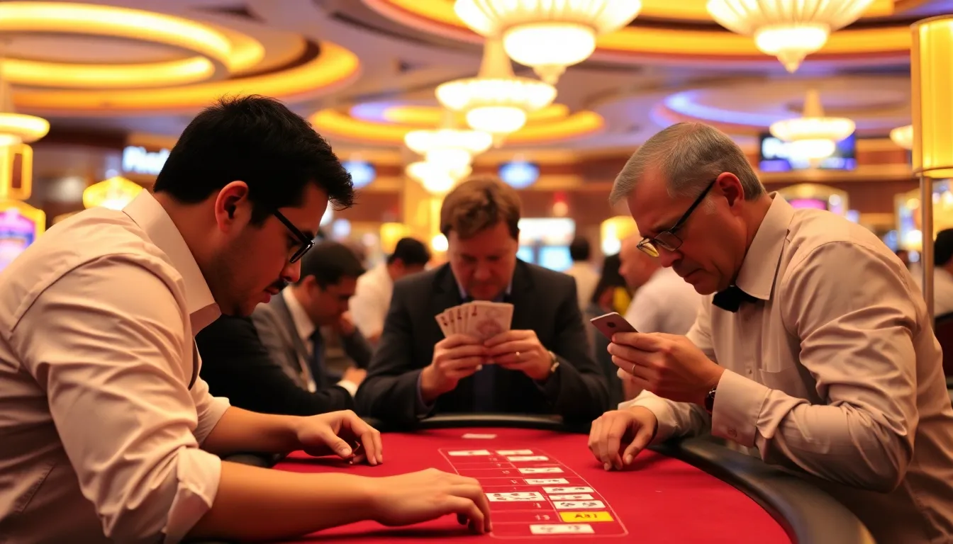 An elegantly arranged set of Baccarat cards and chips, highlighting the game's sophisticated atmosphere and high stakes