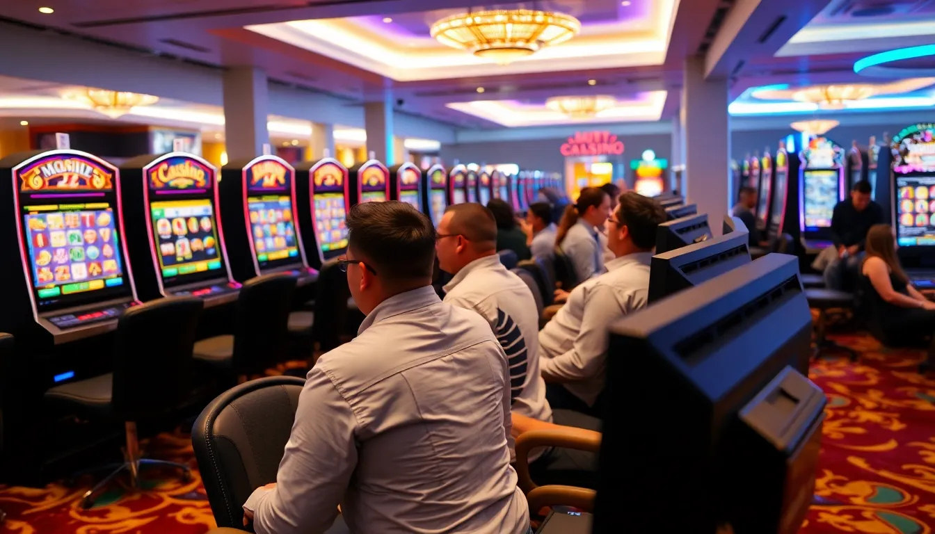 An engaging scene illustrating the gamification elements in NetEnt games, featuring players interacting with achievements and rewards that enhance their gaming experience