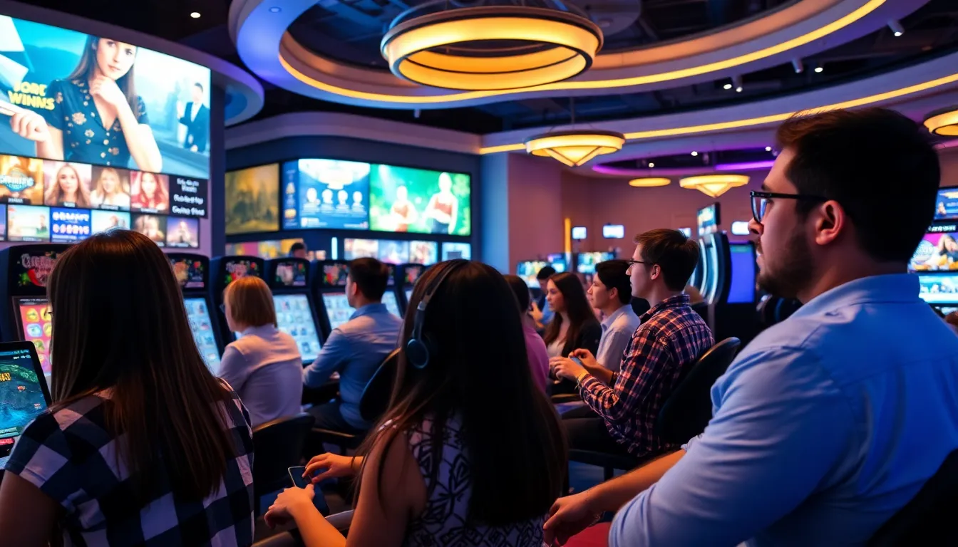 A scene depicting the evolving landscape of the gaming industry, showcasing the significance of regulatory compliance and the trust it builds among players
