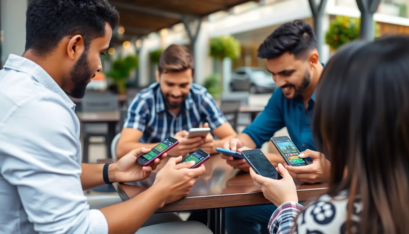 A user seamlessly navigating the SBOBET interface on a mobile device, highlighting the platform's ease of use and accessibility for bettors on the go