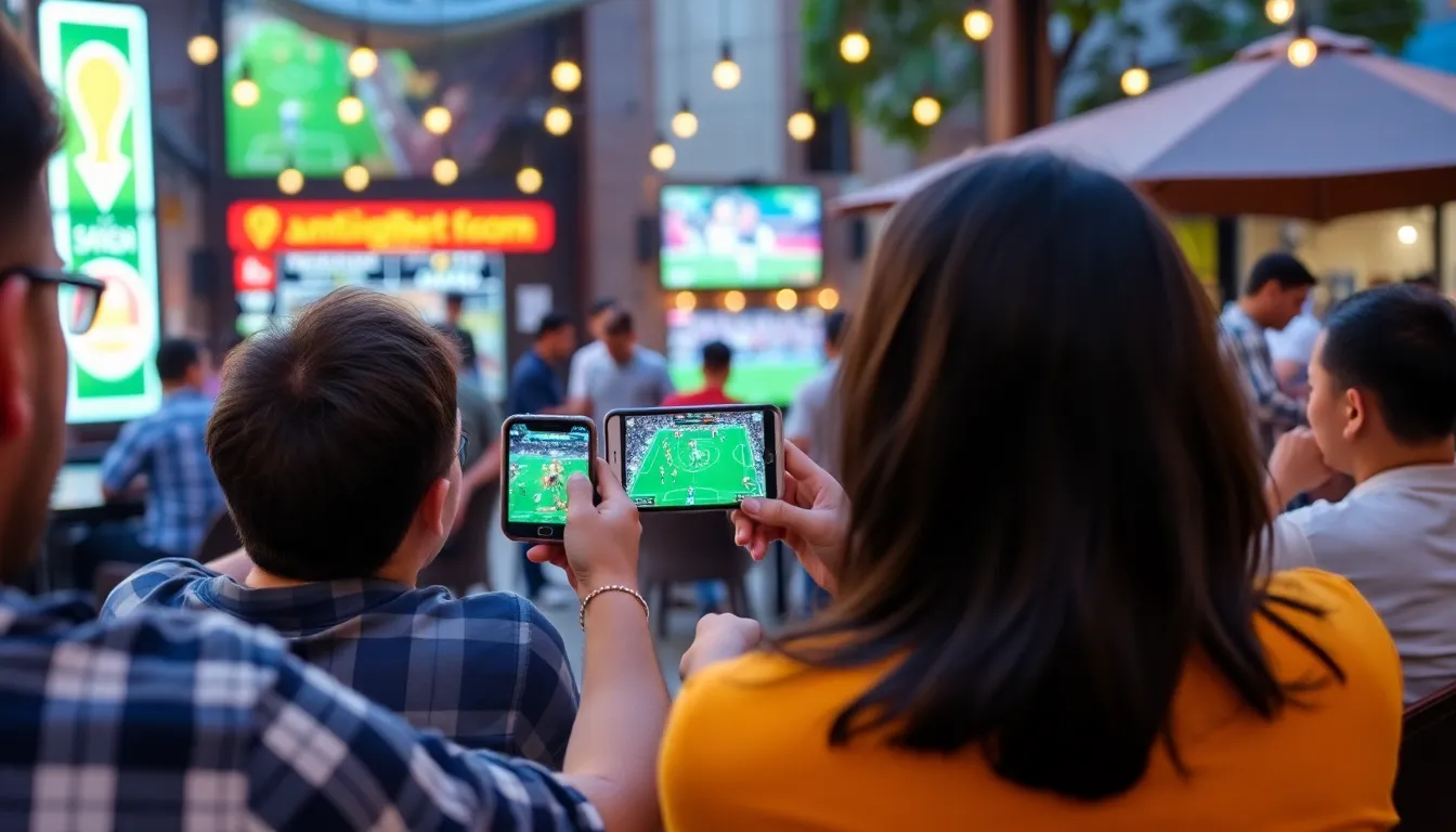 A userfriendly mobile interface of Sbobet, illustrating how bettors can easily navigate and place bets from their smartphones or tablets