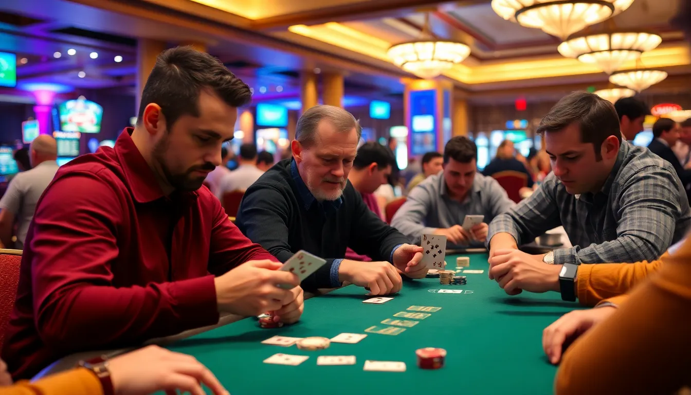 A closeup view of two hole cards held by a player, showcasing the anticipation of the next round in a competitive poker match