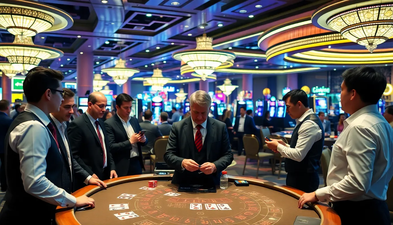 An array of colorful chips stacked on the baccarat table, symbolizing the various betting options available to players
