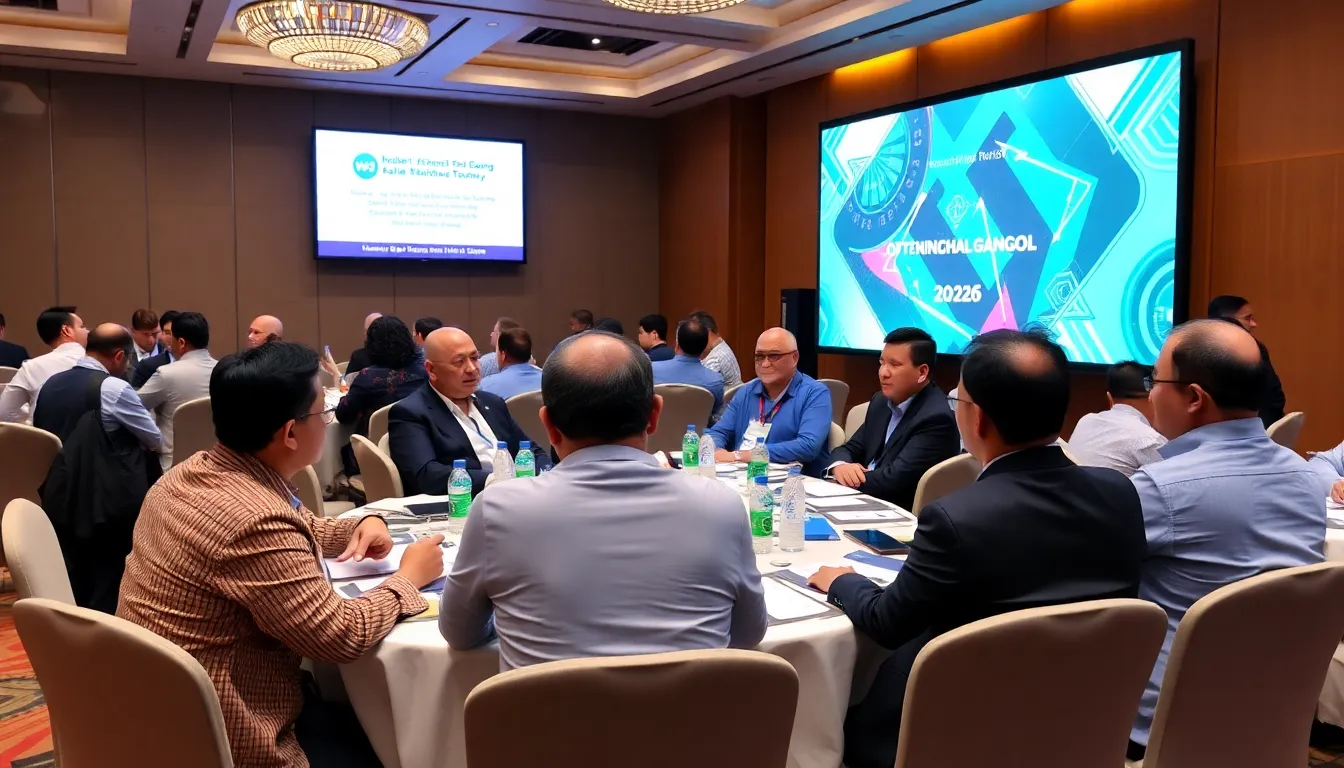 A bustling gaming convention in Asia showcases attendees engaging with the latest technology and game releases, highlighting the vibrant atmosphere of the industry in January 2026.