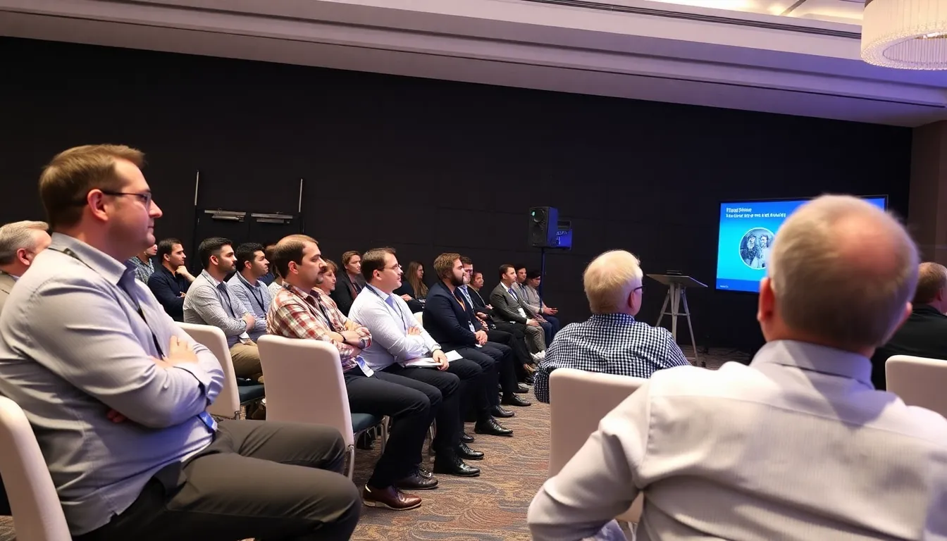 A group of professionals discussing the implications of DigiWheel technologies in a business setting, emphasizing the importance of training for effective utilization