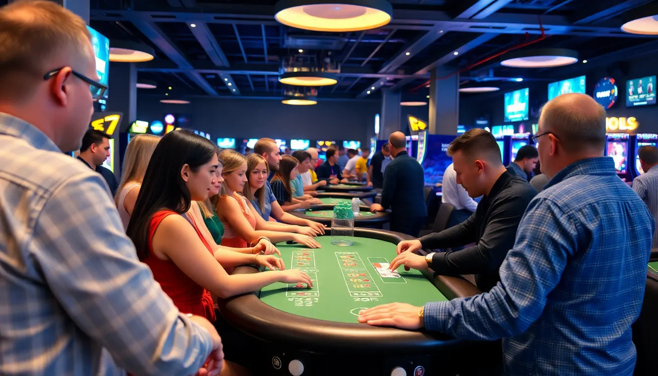 Betgames 플랫폼에서 다양한 베팅 전략을 세우는 플레이어들의 집중한 표정