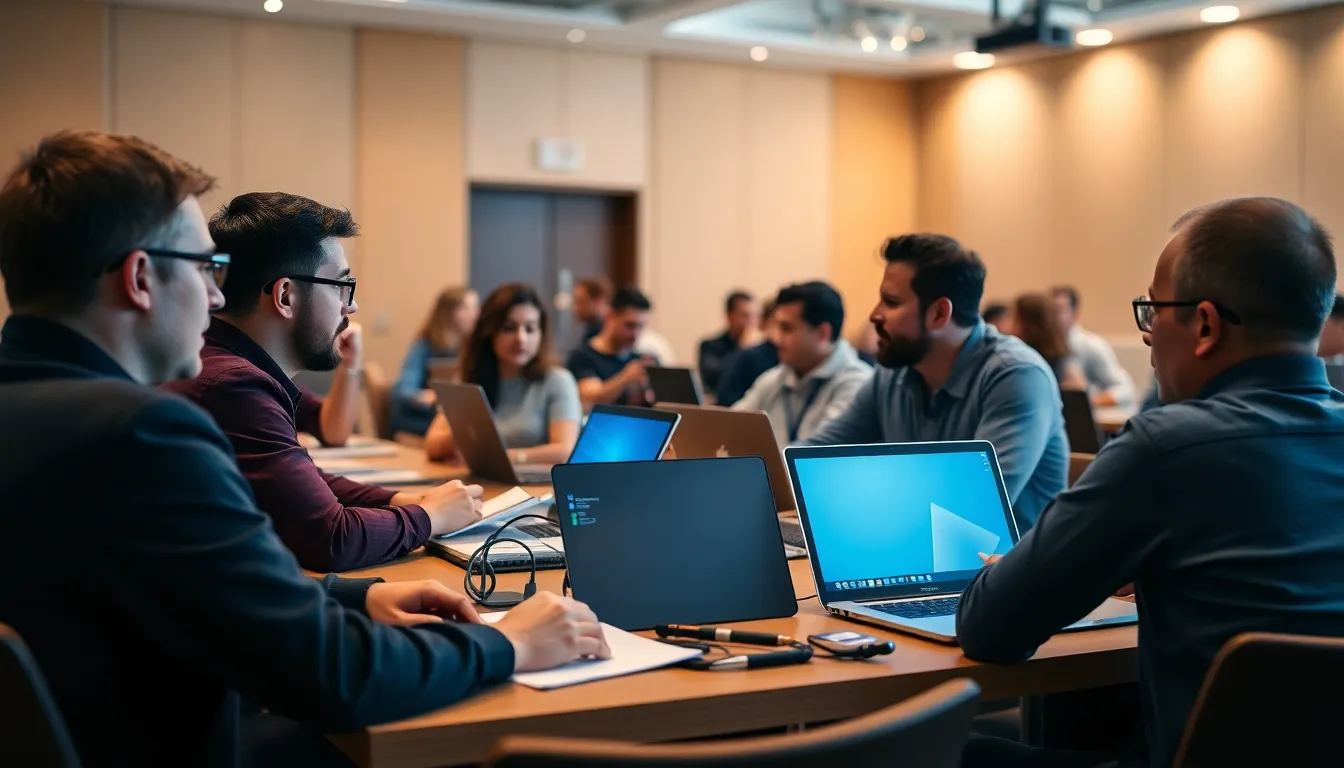 A frustrated employee encountering challenges while trying to adapt legacy systems to new blockchain governance tools in a corporate environment
