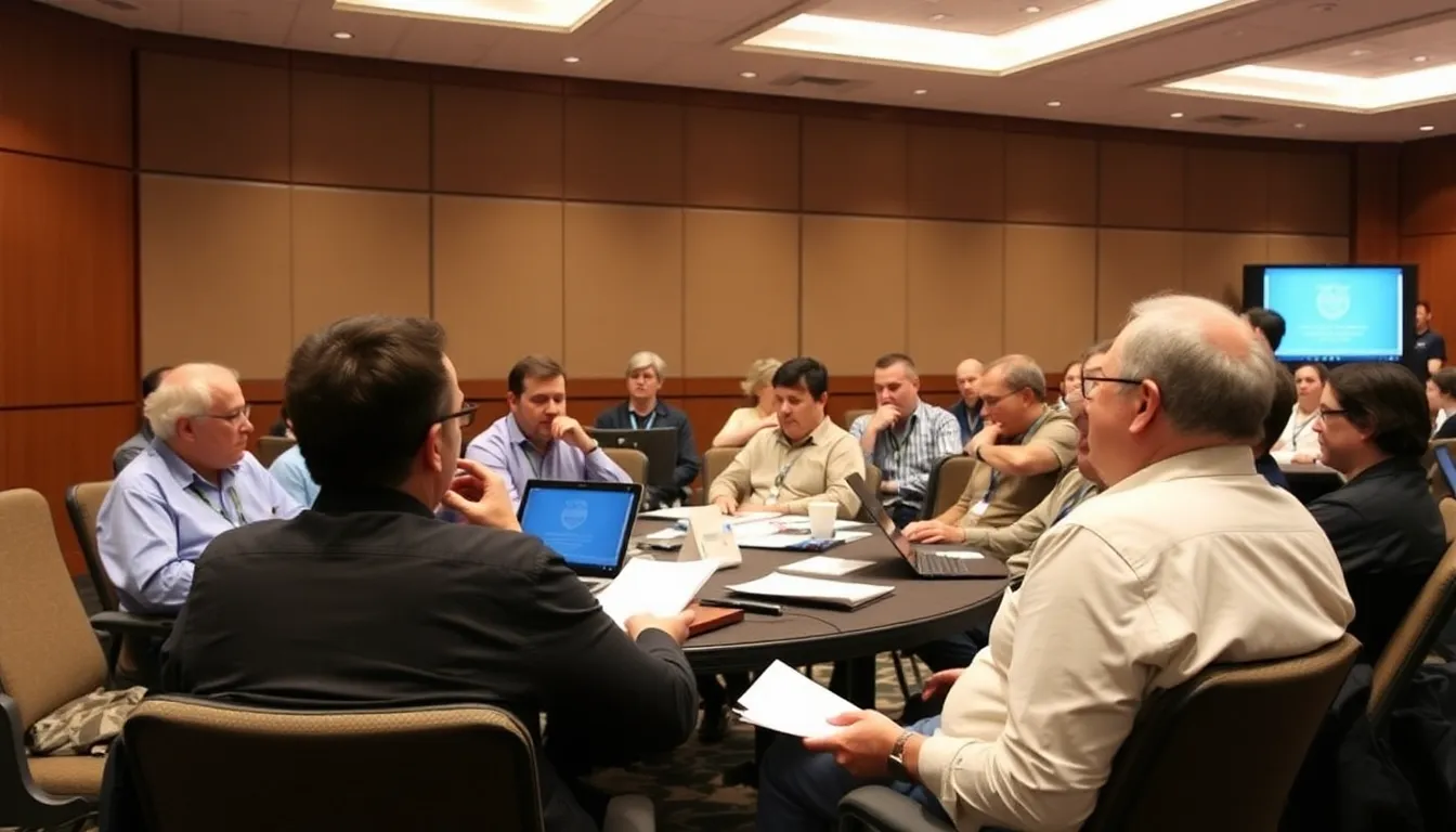 A group of business professionals gathers around a conference table, discussing strategies for adapting to the upcoming BTG license changes set to take effect in 2026.