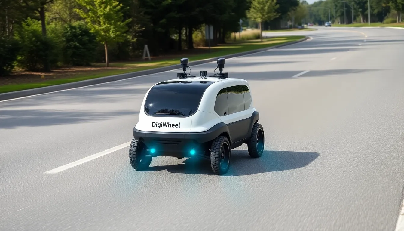 自動運転技術の導入に向けた課題を克服するためのセンサーやAIの活用が進められている場面