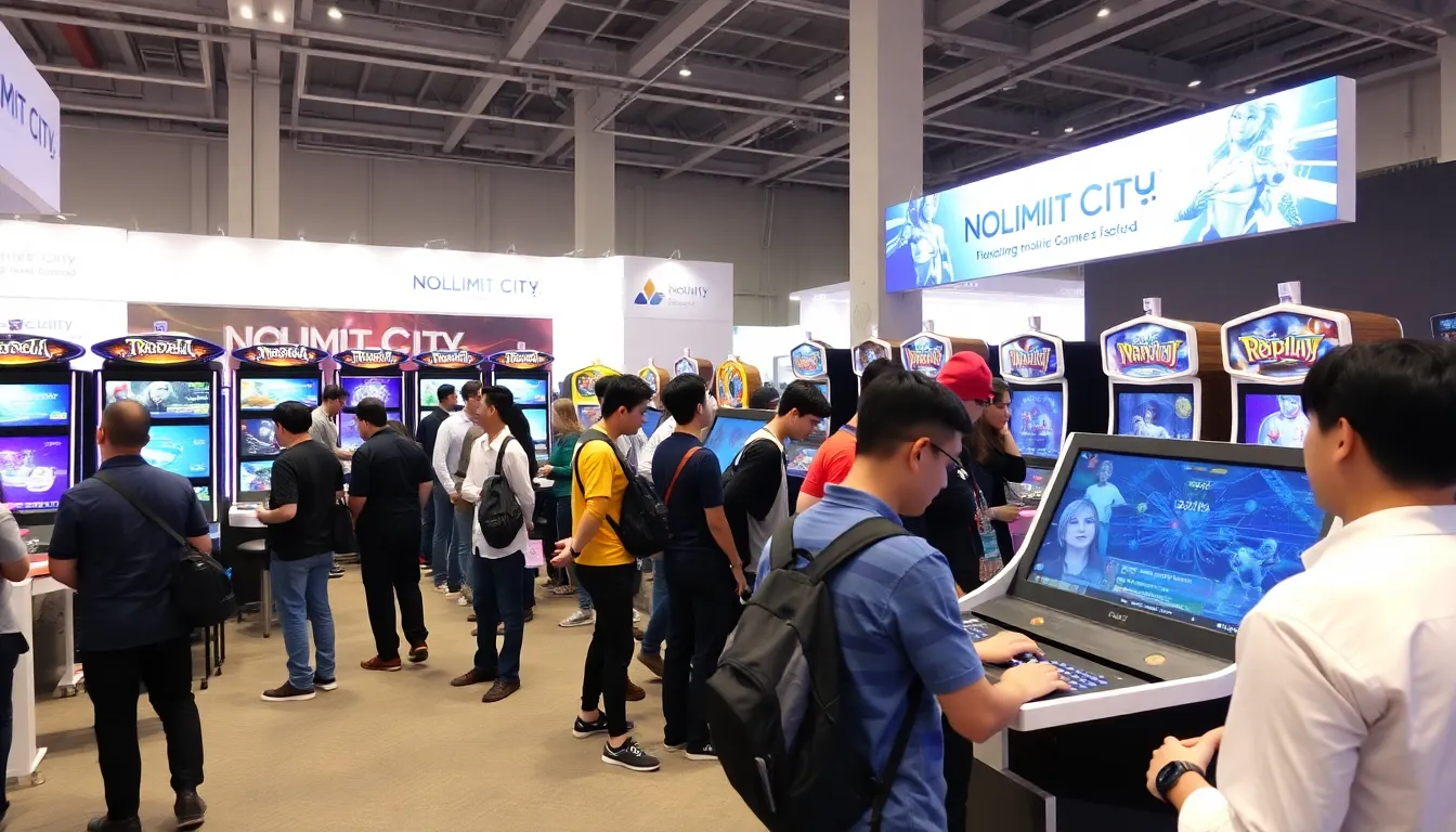 最新の技術を駆使したNolimit Cityのゲームが、スマートフォンやタブレットで楽しめる様子