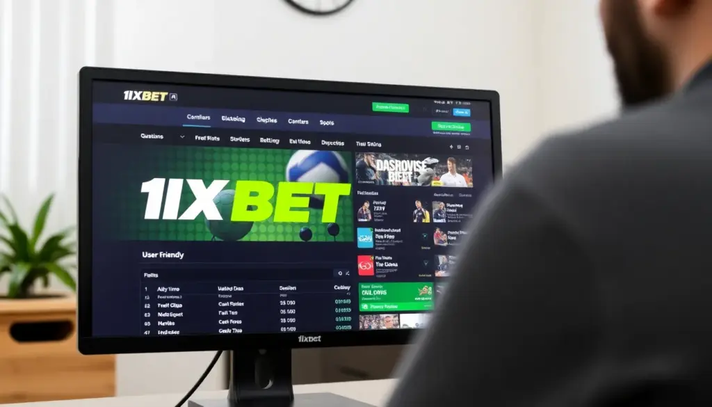 A group of enthusiastic bettors gathers around a large screen in a lively sports bar, intently watching a live match while placing bets on their mobile devices.