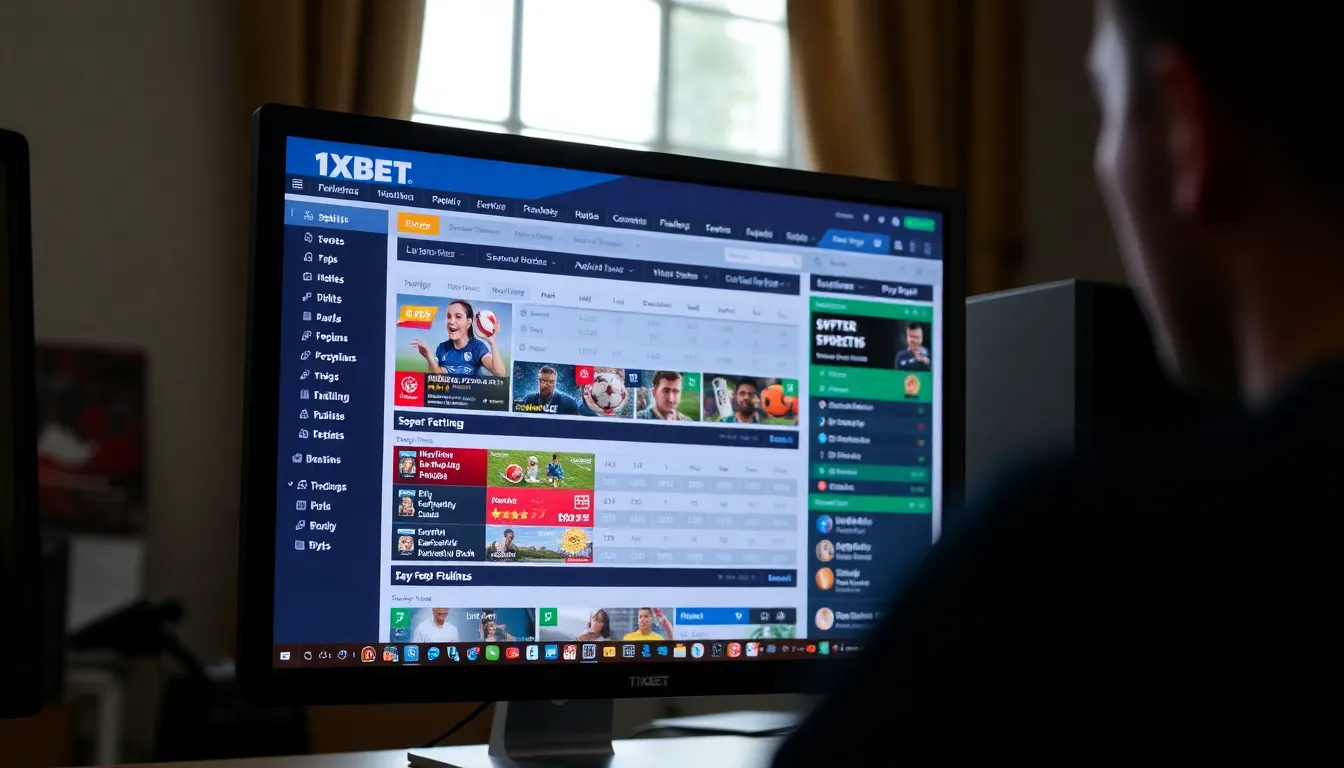 A secure home environment where an individual is placing bets on 1xBet, ensuring a safe internet connection for their online activities