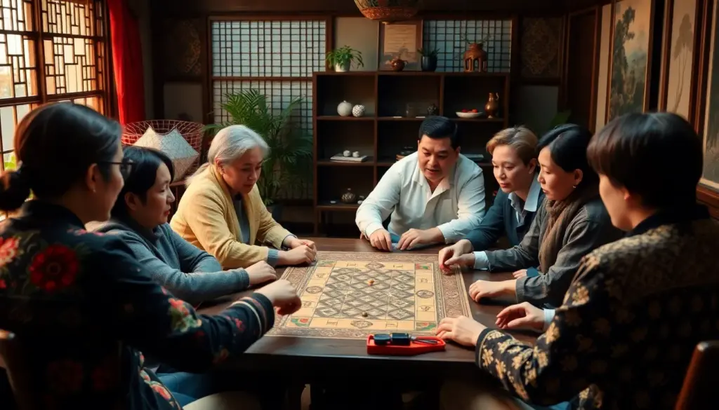 2026년 1월, Oriental Game의 장단점을 분석하기 위해 사람들이 모여 게임을 즐기고 있는 모습.