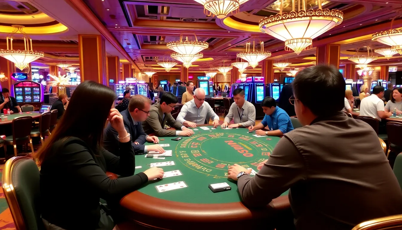 Enthusiastic players engaged in a fastpaced round of Speed Baccarat, highlighting the excitement of quick decisionmaking