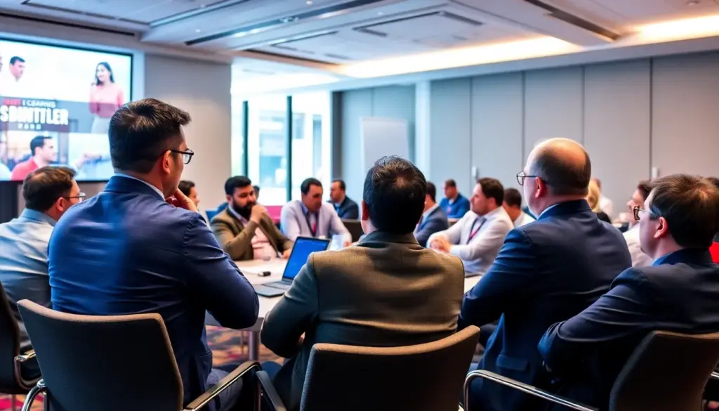 A group of gaming industry professionals discusses regulatory compliance and the importance of the Red Tiger License during a conference session.