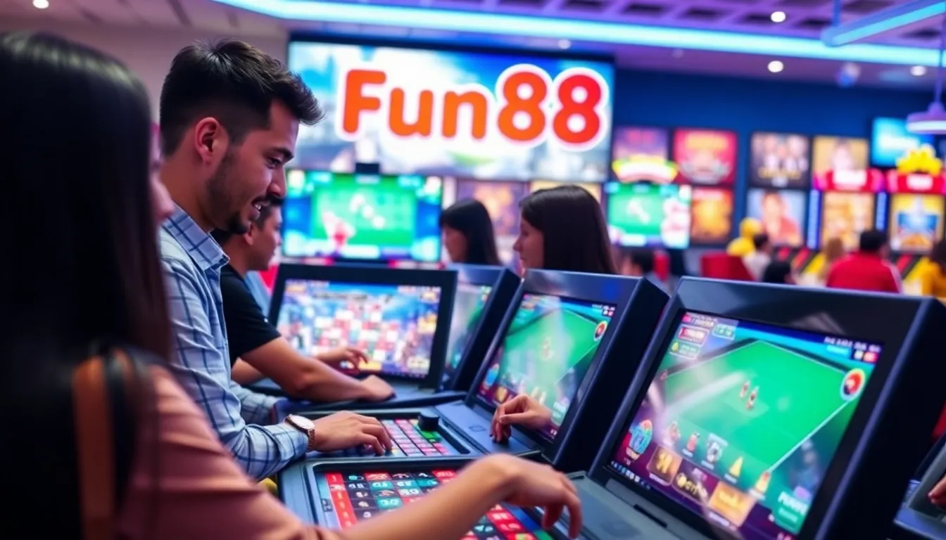 A live dealer game session in progress, illustrating the interactive and immersive experience that Fun88 provides to its users
