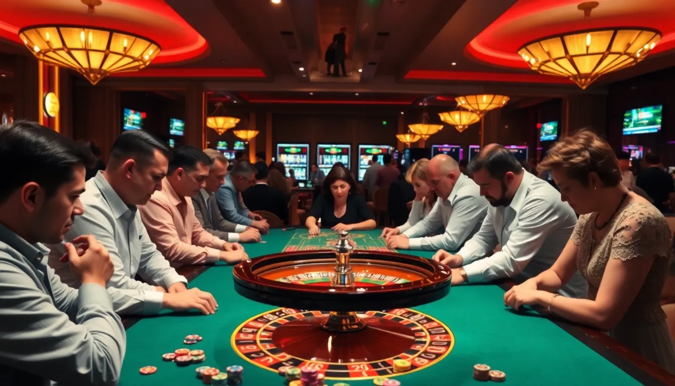 A player placing a bet on a roulette table, showcasing the strategic decisions involved in the game