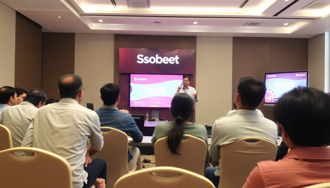 A mobile device displaying the SBObet app, highlighting its advanced features such as biometric login and quick bet placements for onthego betting