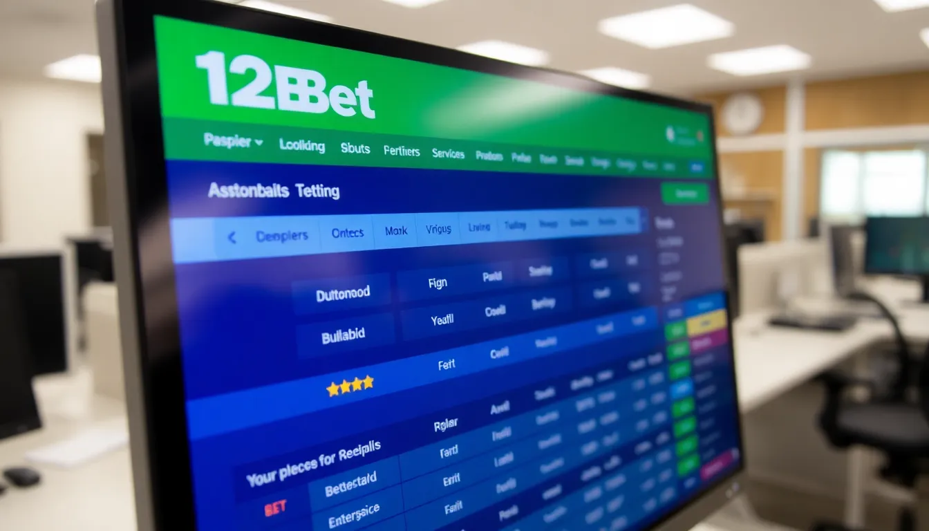 A mobile application interface of 12bet allowing users to place bets seamlessly while on the go, highlighting convenience for bettors