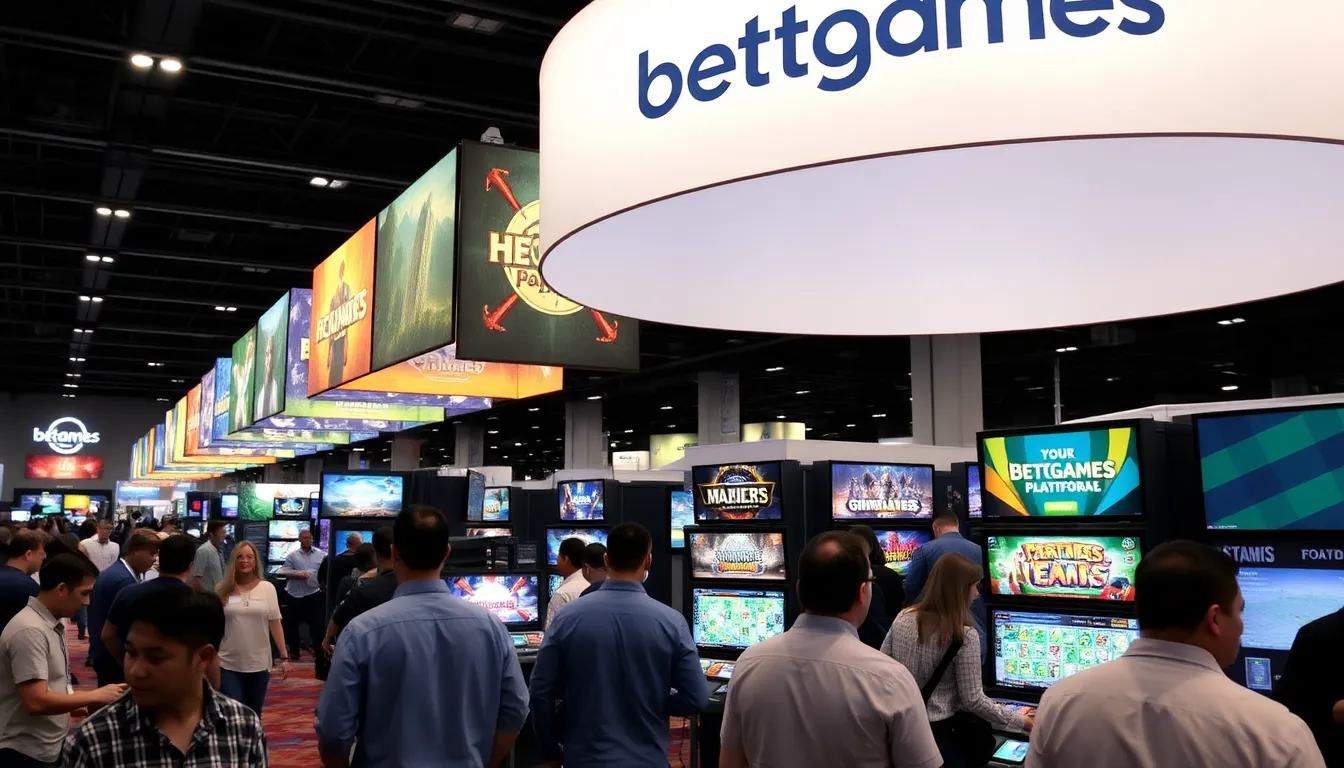 혁신적인 기술을 통해 몰입감 있는 게임 경험을 제공하는 Betgames의 인터페이스가 화면에 나타난다