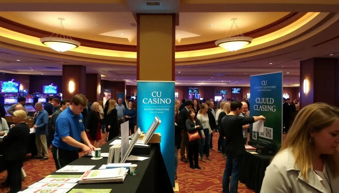 A group of players gathered around their devices, enjoying a special event tournament, fostering community and competition within the CU카지노 platform