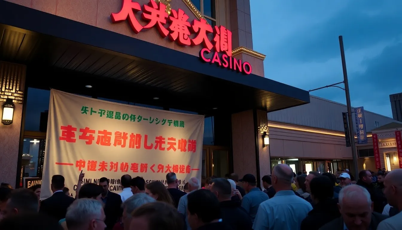 고액 베팅을 즐기는 플레이어들이 긴장감 넘치는 테이블 게임을 진행하는 모습