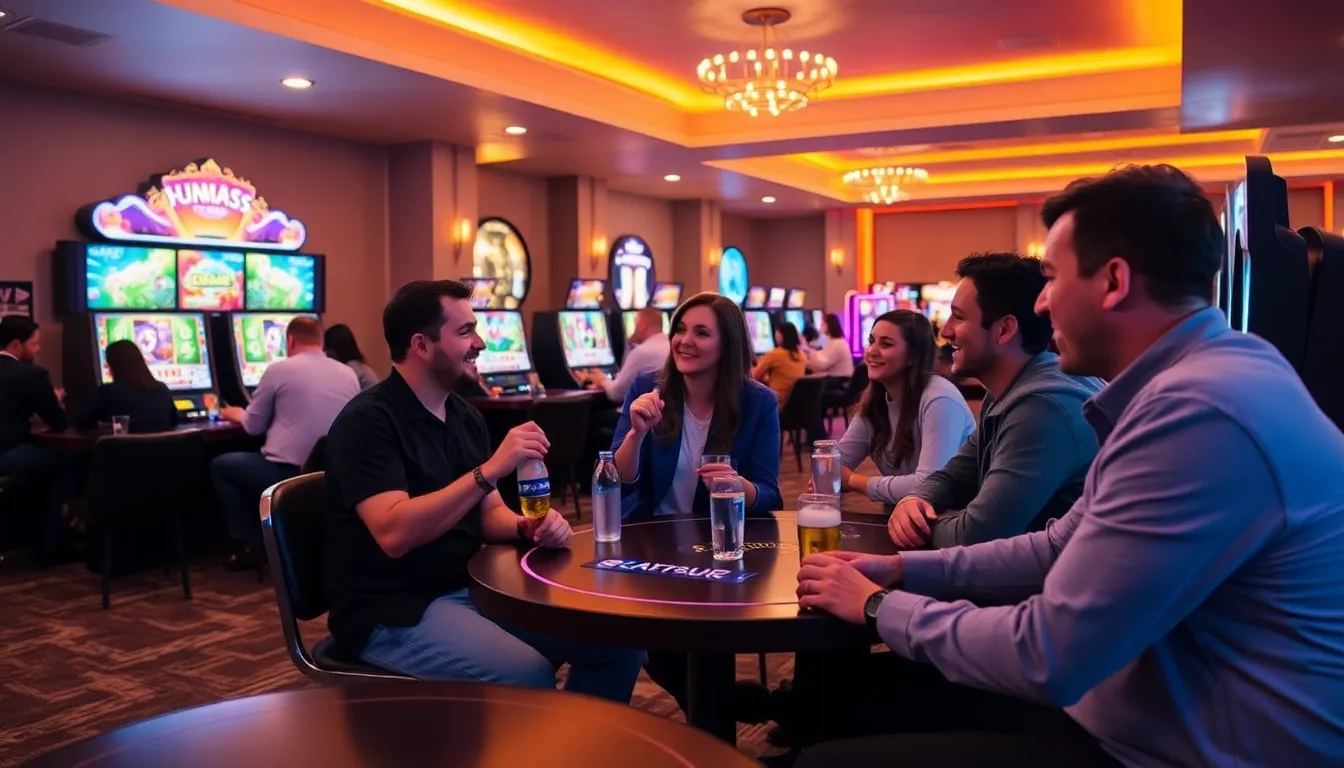 A group of engaged players sharing excitement and strategizing together during a live betting event on the Livespins platform