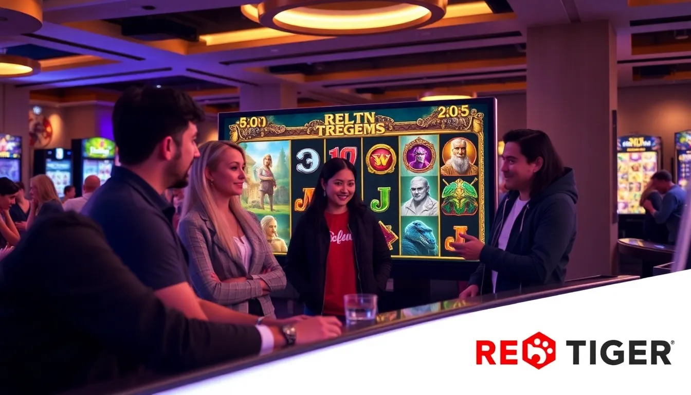 A dynamic representation of player engagement strategies employed by Red Tiger, highlighting loyalty programs and promotional offers that enhance the gaming experience