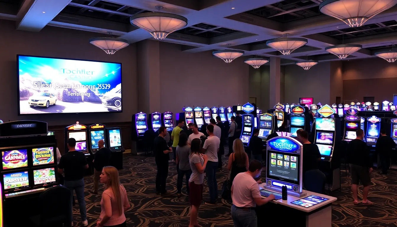 Enthusiastic players engaging in a live tournament, highlighting the communitydriven atmosphere of Together Casino