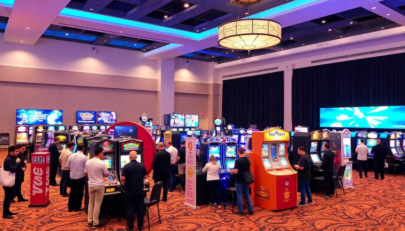 A diverse array of gaming options displayed, including classic table games and modern slot machines, catering to various player preferences