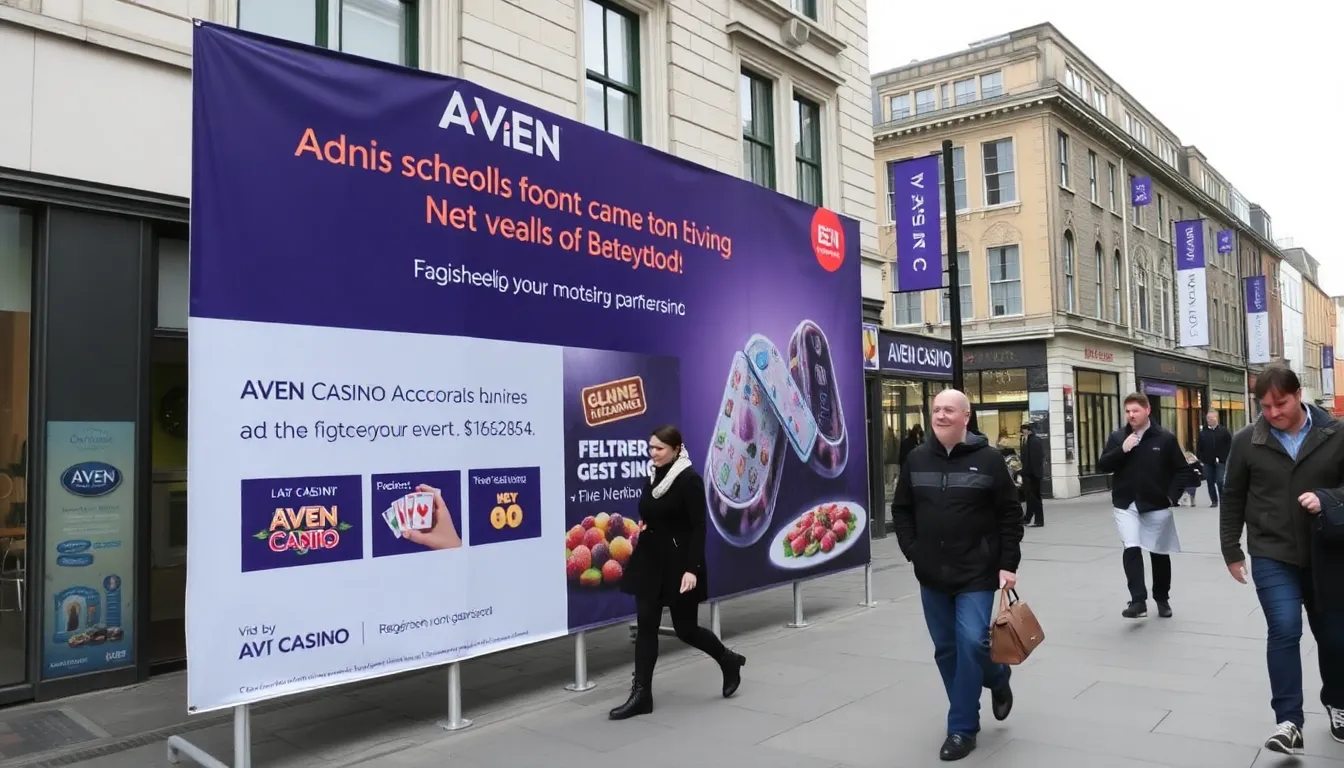 A group of excited players gathers around a gaming table at Aven Casino, eagerly discussing the latest updates and features set to launch in March 2026.