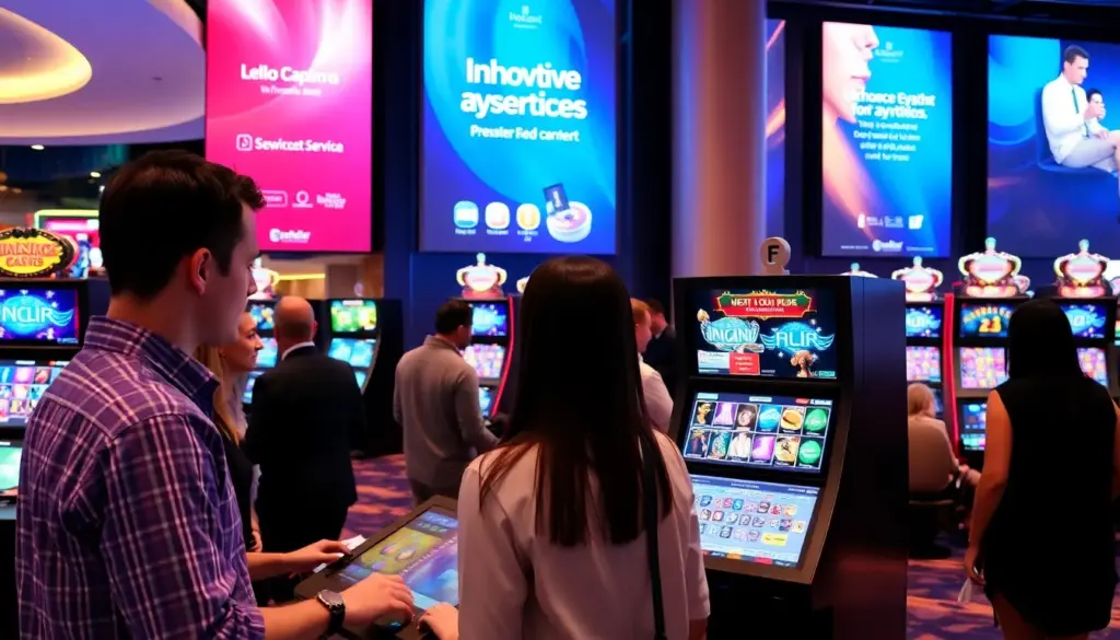 A crowd of enthusiastic gamblers gathers around a highstakes poker table at Bank Casino, eagerly watching the intense game unfold as chips stack up and players strategize their next moves.