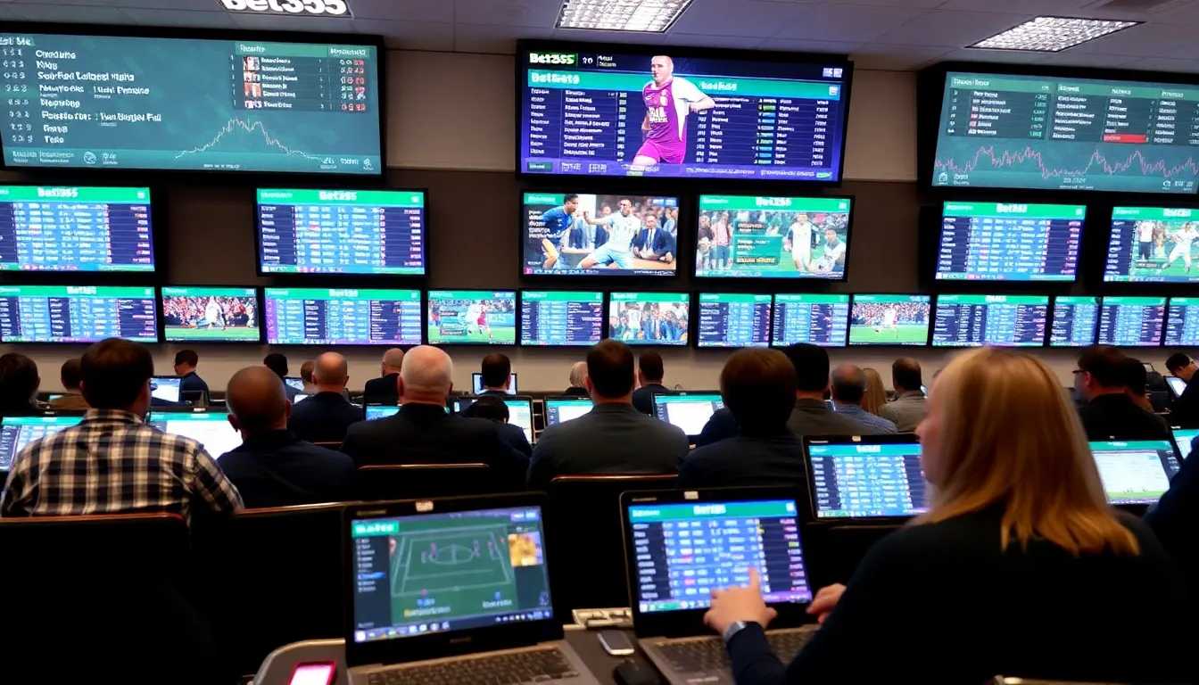サッカーの試合結果やオッズが一目でわかるBet365のトップページのデザイン