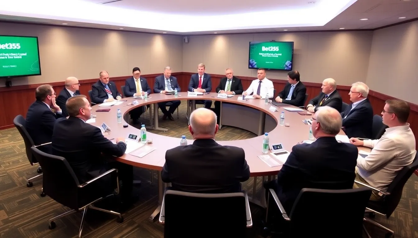 A group of industry experts discusses the upcoming Bet365 license renewal during a conference focused on online gambling regulations.
