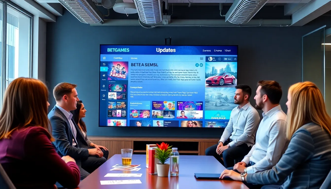 고객 맞춤형 서비스로 추천 게임을 확인하는 사용자와, 알림을 통해 프로모션 정보를 받는 모습
