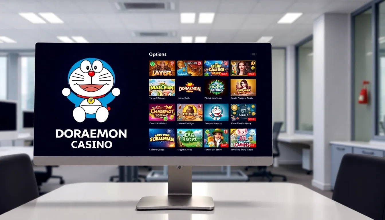 A colorful and userfriendly interface of Doraemon Casino, designed to enhance the gaming experience for both new and seasoned players