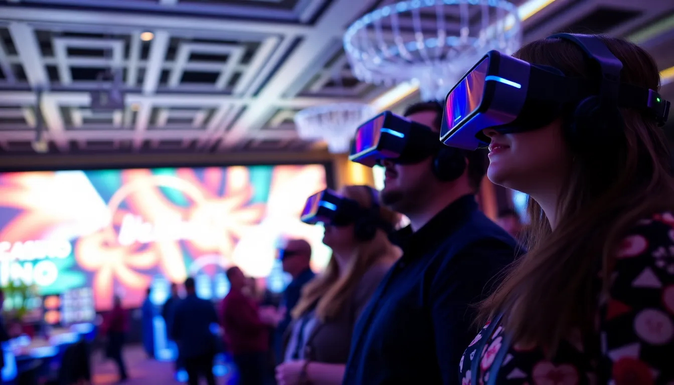 Guests engaging in exciting gaming activities on the bustling casino floor, surrounded by stateoftheart gaming facilities