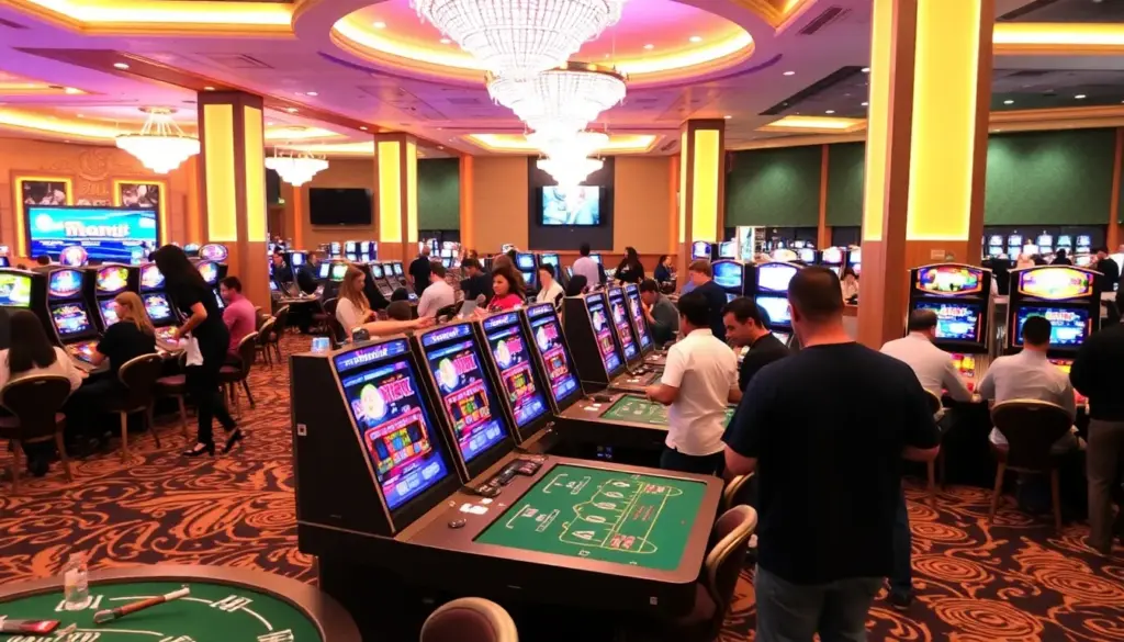 A bustling crowd gathers outside Merit Casino, eagerly anticipating the upcoming events and promotions set to launch in March 2026.