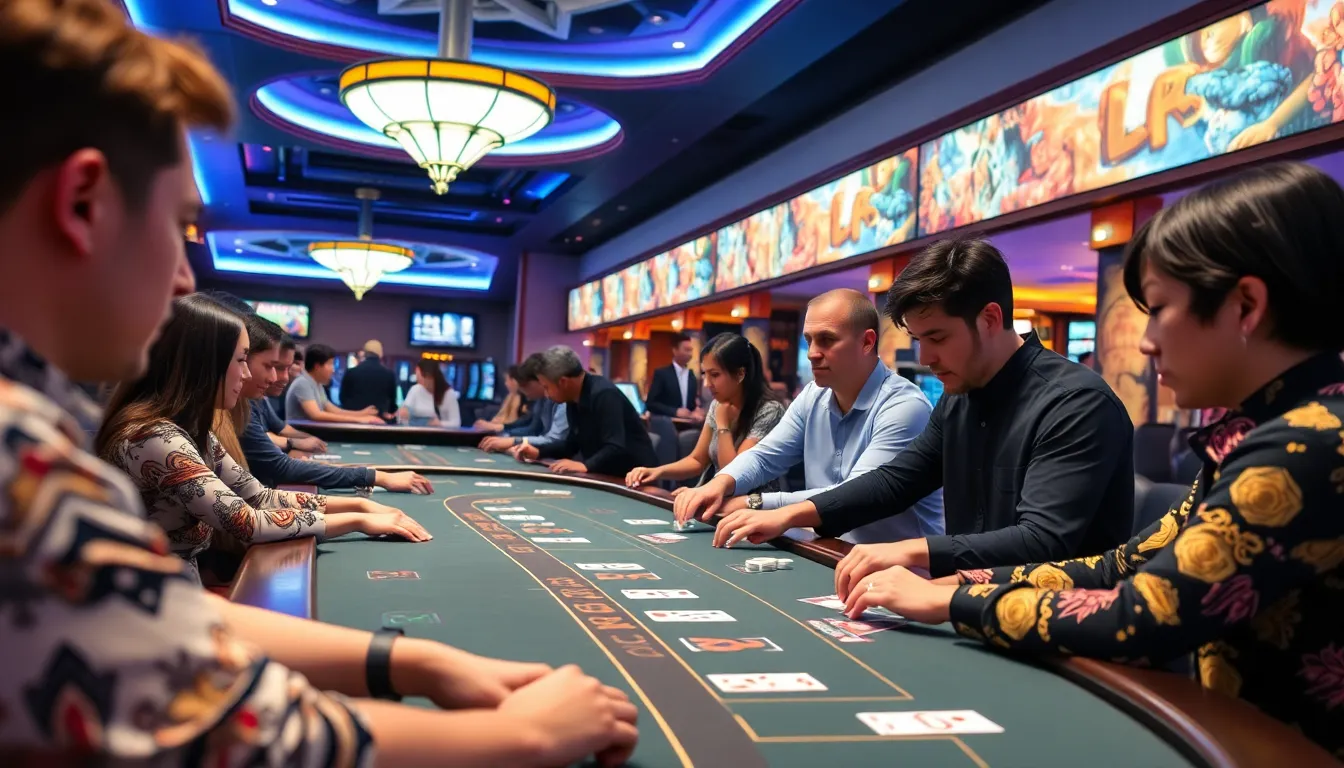 A group of enthusiastic gamers gathers around a computer screen, eagerly discussing strategies for their favorite Narutothemed online casino games.