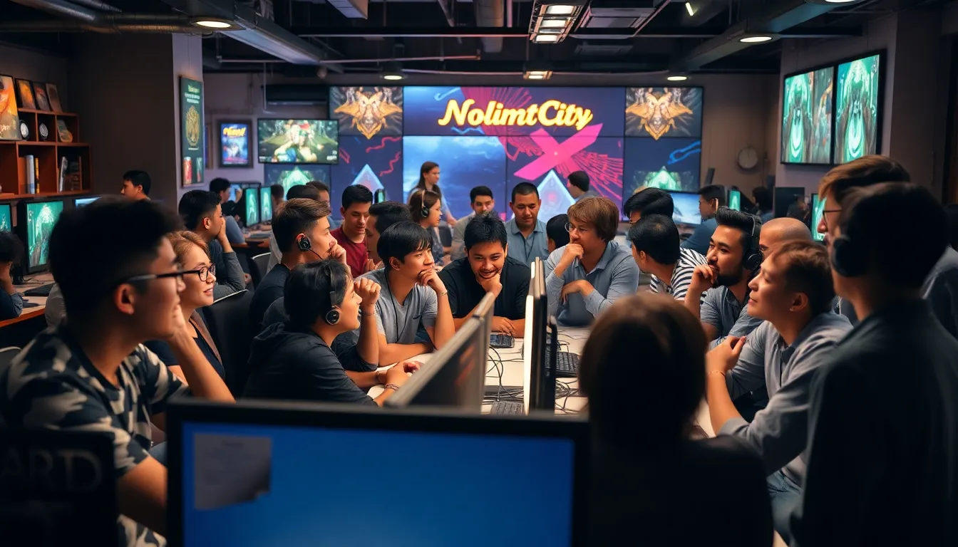 A midsized casino operator analyzing player data and engagement metrics, demonstrating the impact of integrating Nolimit City services to attract new demographics and improve online presence