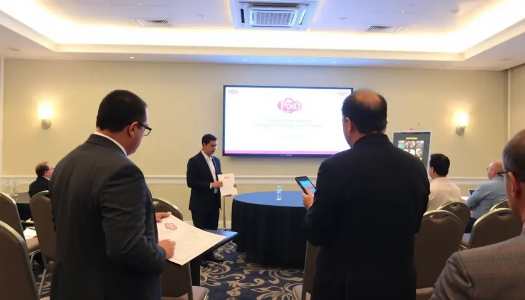 A group of enthusiastic gamers gathers around a computer, eagerly discussing the latest developments in proofofwork casinos as they explore new online gambling options.