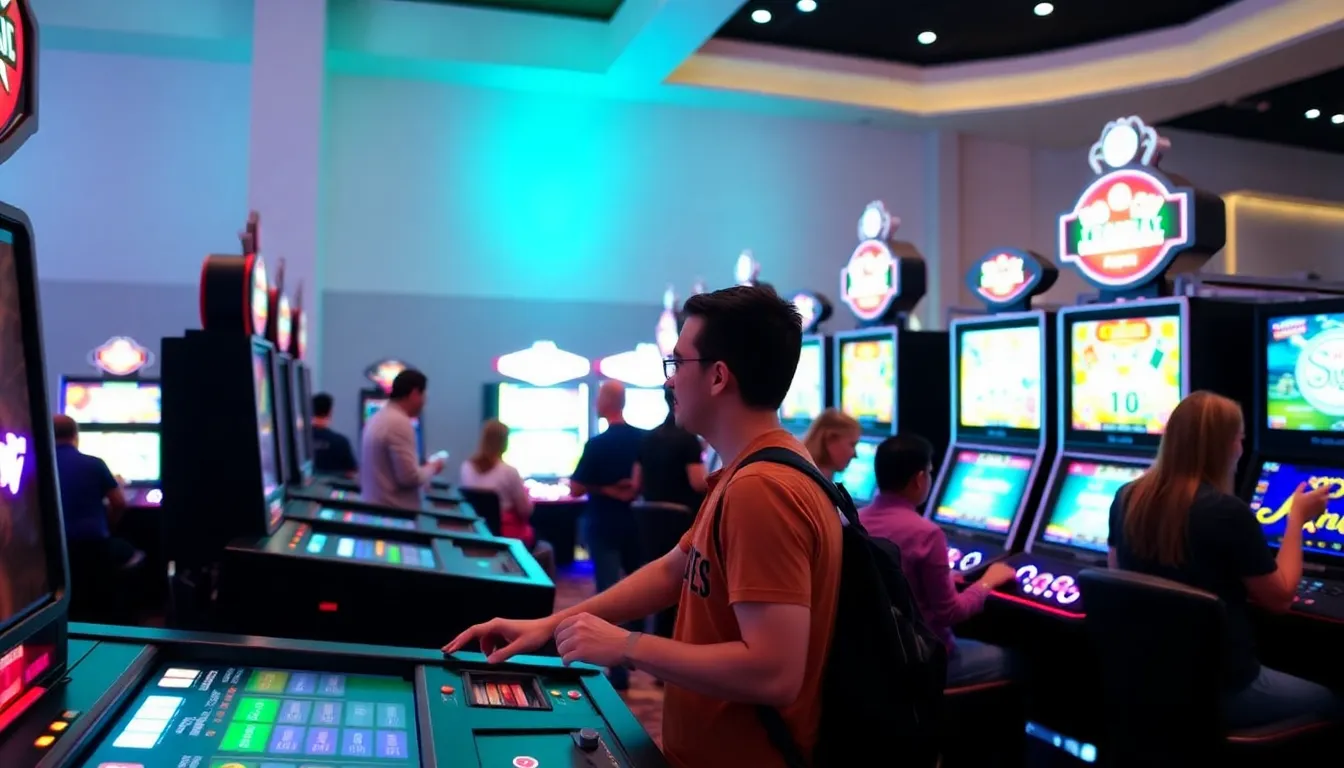 A bustling online gaming platform showcases vibrant graphics and interactive features as players engage with new game releases and promotions at Santa Casino in March 2026.
