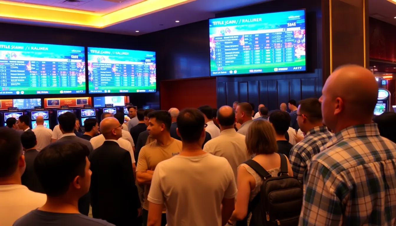 A vibrant display of new game releases at Title Casino, showcasing the latest offerings to attract players and enhance their gaming experience