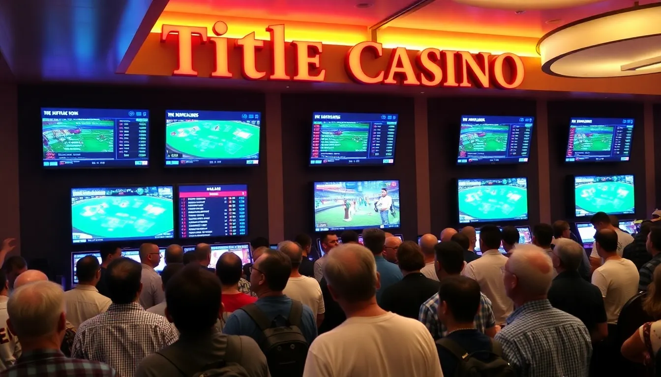 An enticing welcome bonus advertisement inviting new users to explore the diverse game library at Title Casino