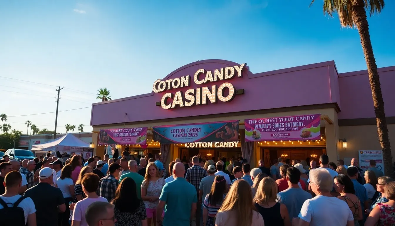 players gathered around computer screens, eagerly discussing the latest updates and promotions at Cotton Candy Casino during March 2026.