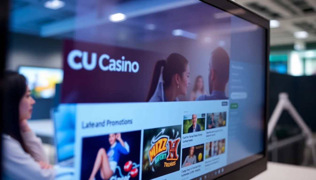 A mobile device displaying the CU Casino app, emphasizing the convenience of accessing games on the go for players