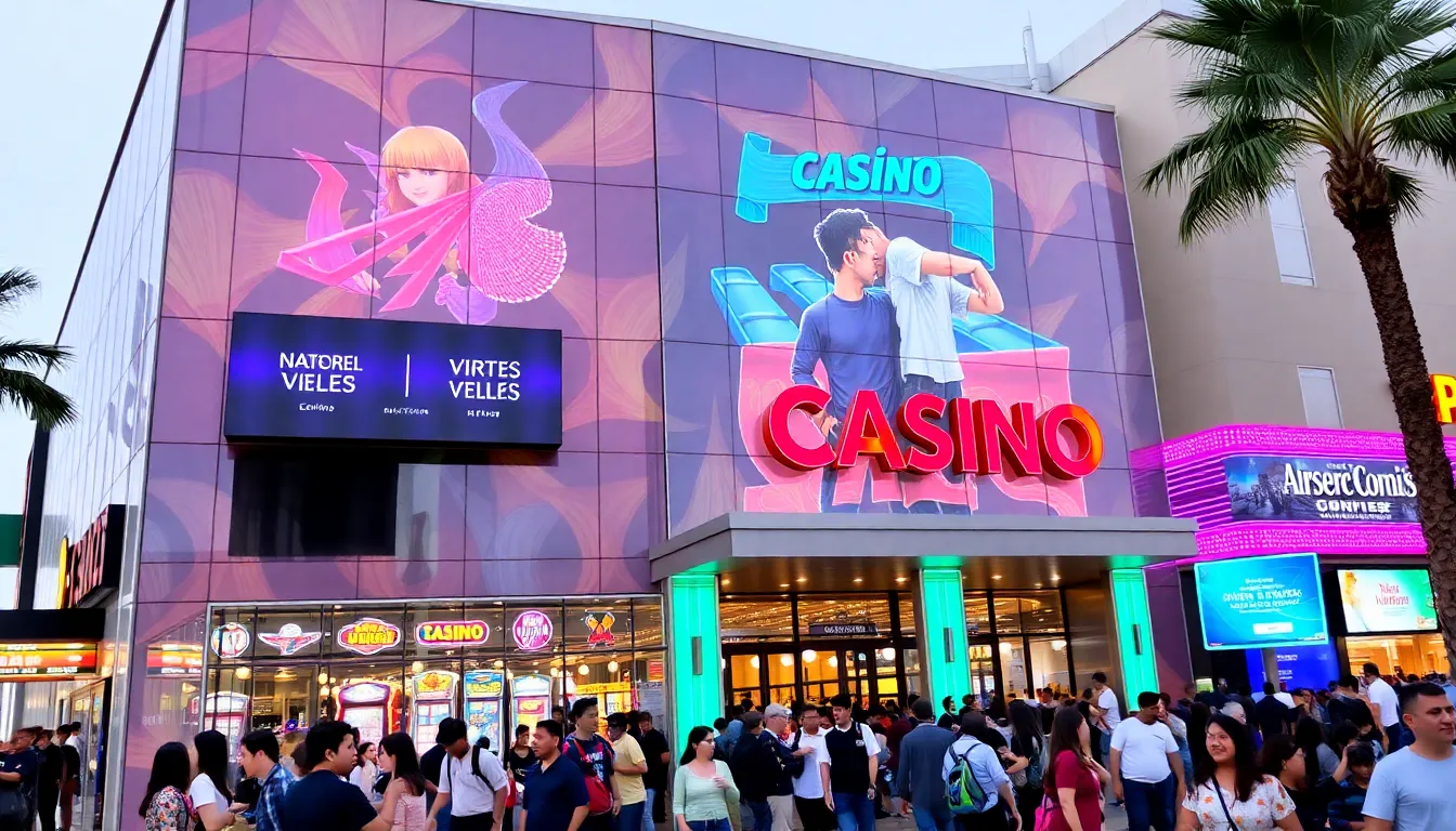 Players engaging with a variety of classic table games and modern slots on the 엠카지노 platform