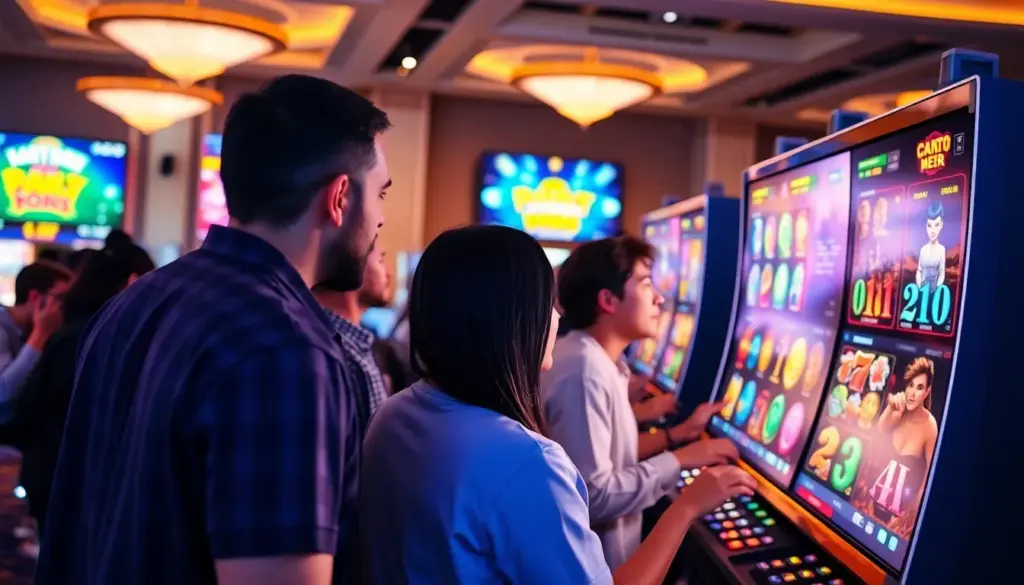 A group of enthusiastic players gather around a virtual table at Genie Casino, engaging in a lively game while showcasing the platform's innovative live dealer feature.